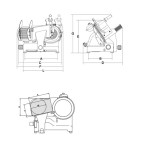 Αλλαντομηχανή Λεπίδα 250mm CANOVA 250 SRM-CANOVA 250